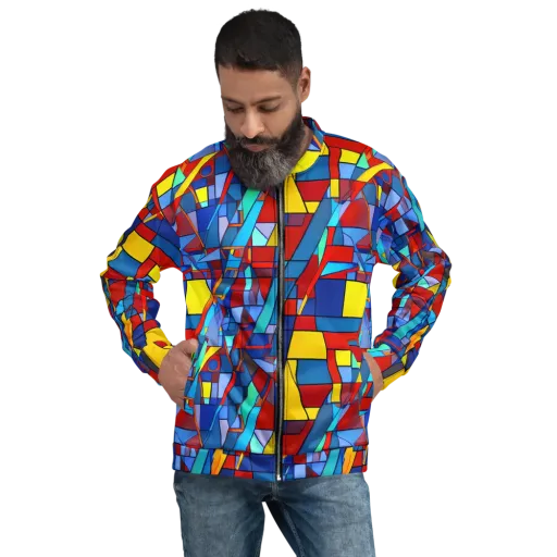 Neoplastique on a Bomber Jacket