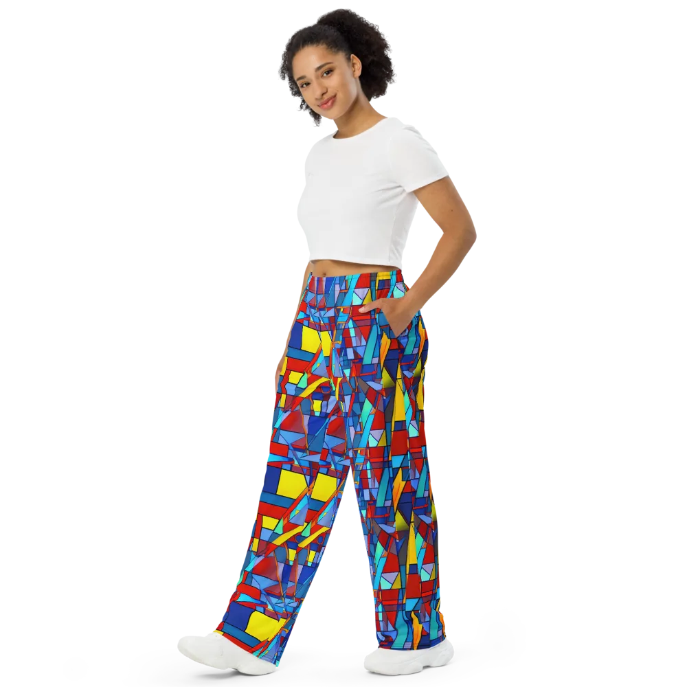 Neoplastique on Wide-Leg Pants — Left Front
