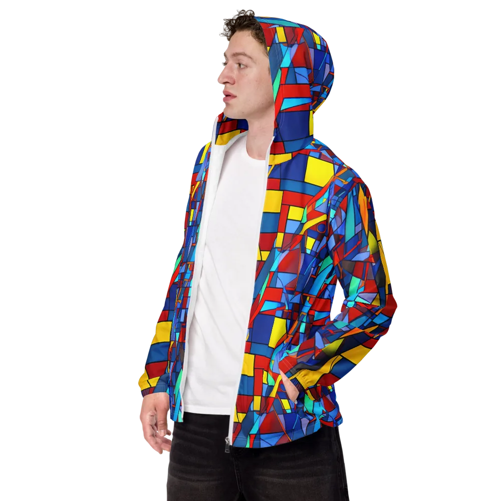 Neoplastique on Men's Windbreaker — Left Front