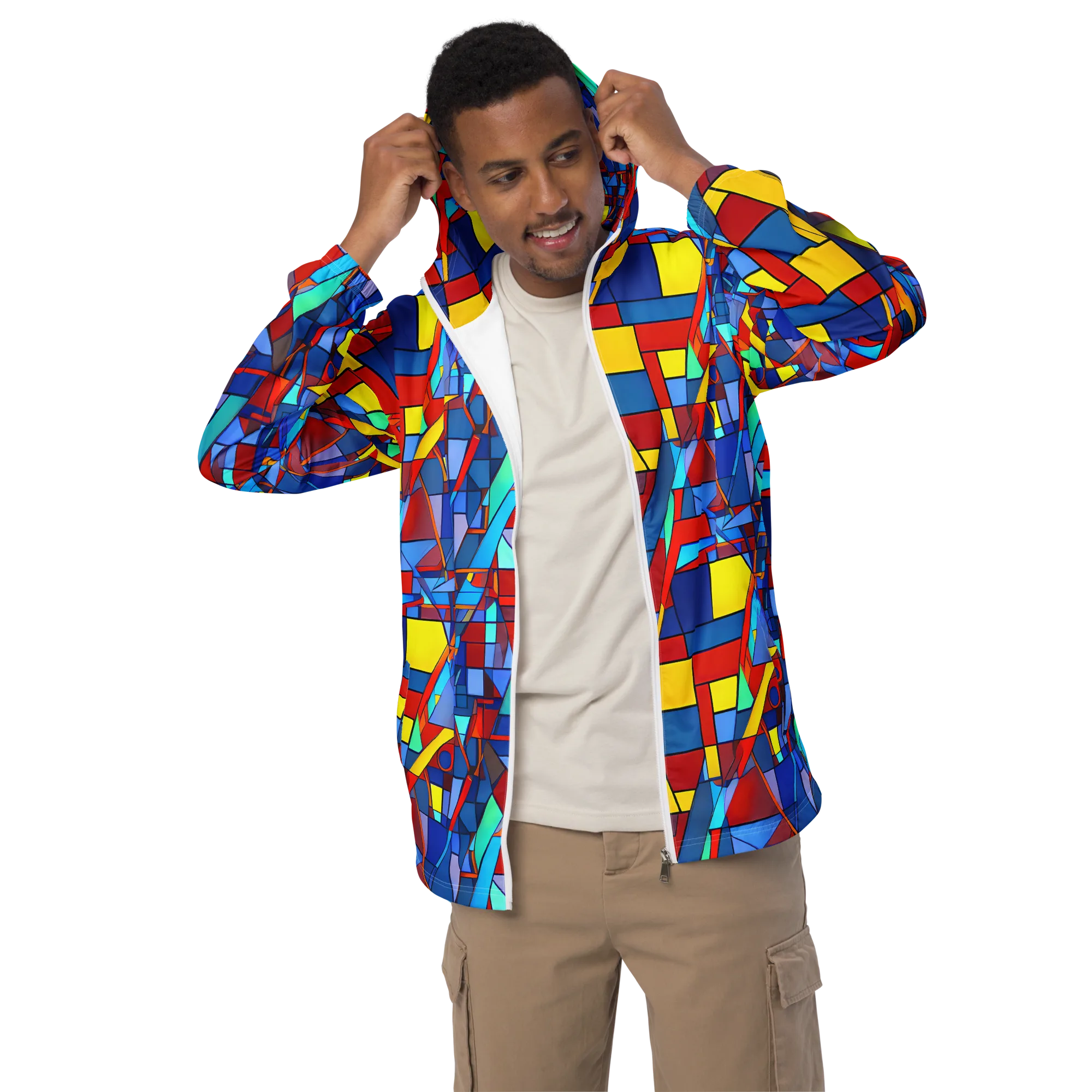 Neoplastique on Men's Windbreaker — Front