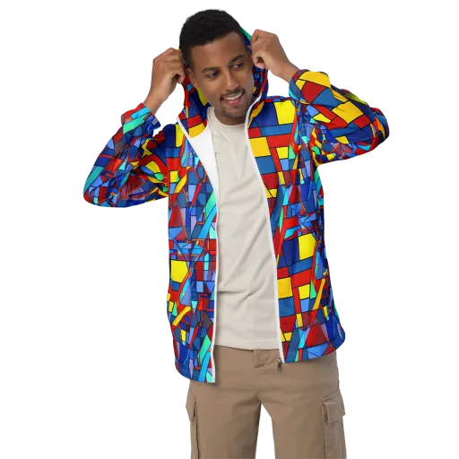 Neoplastique on a Men's Windbreaker