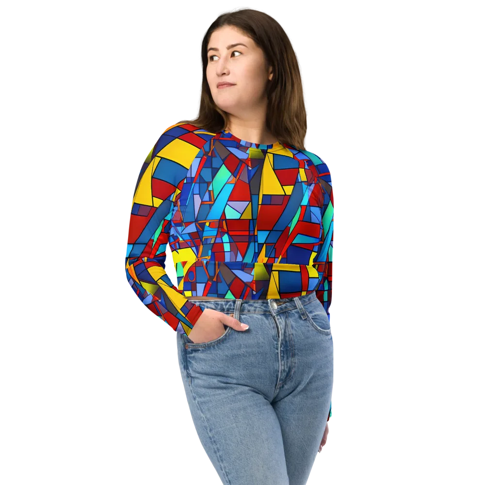 Neoplastique on Long Sleeve Crop Top — Front