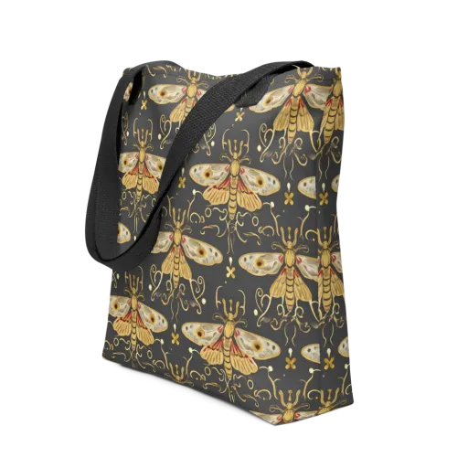 Nocturne Moth on a Tote Bag