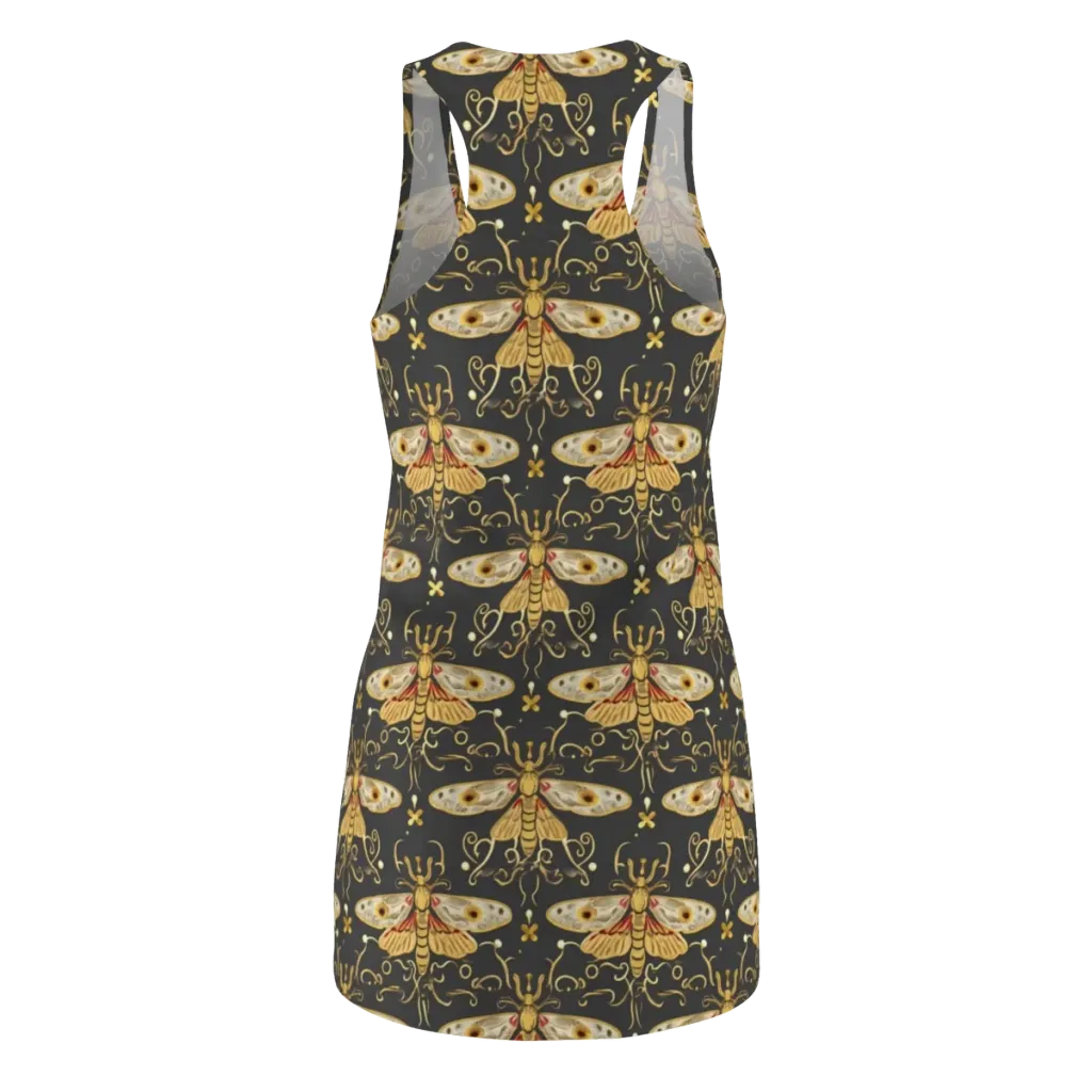 Nocturne Moth on Racerback Dress — Back