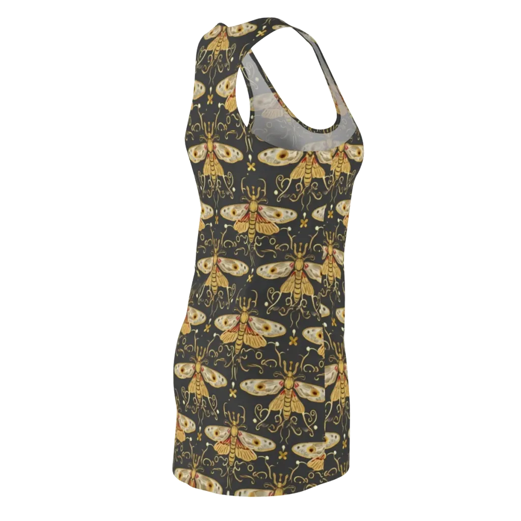 Nocturne Moth on Racerback Dress — Back Side
