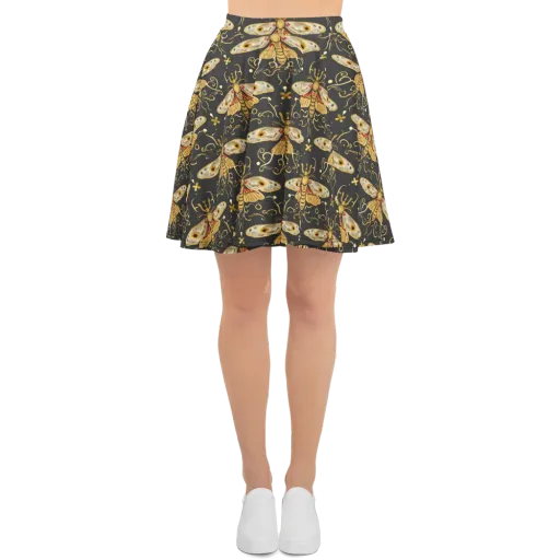 Nocturne Moth on a Skater Skirt