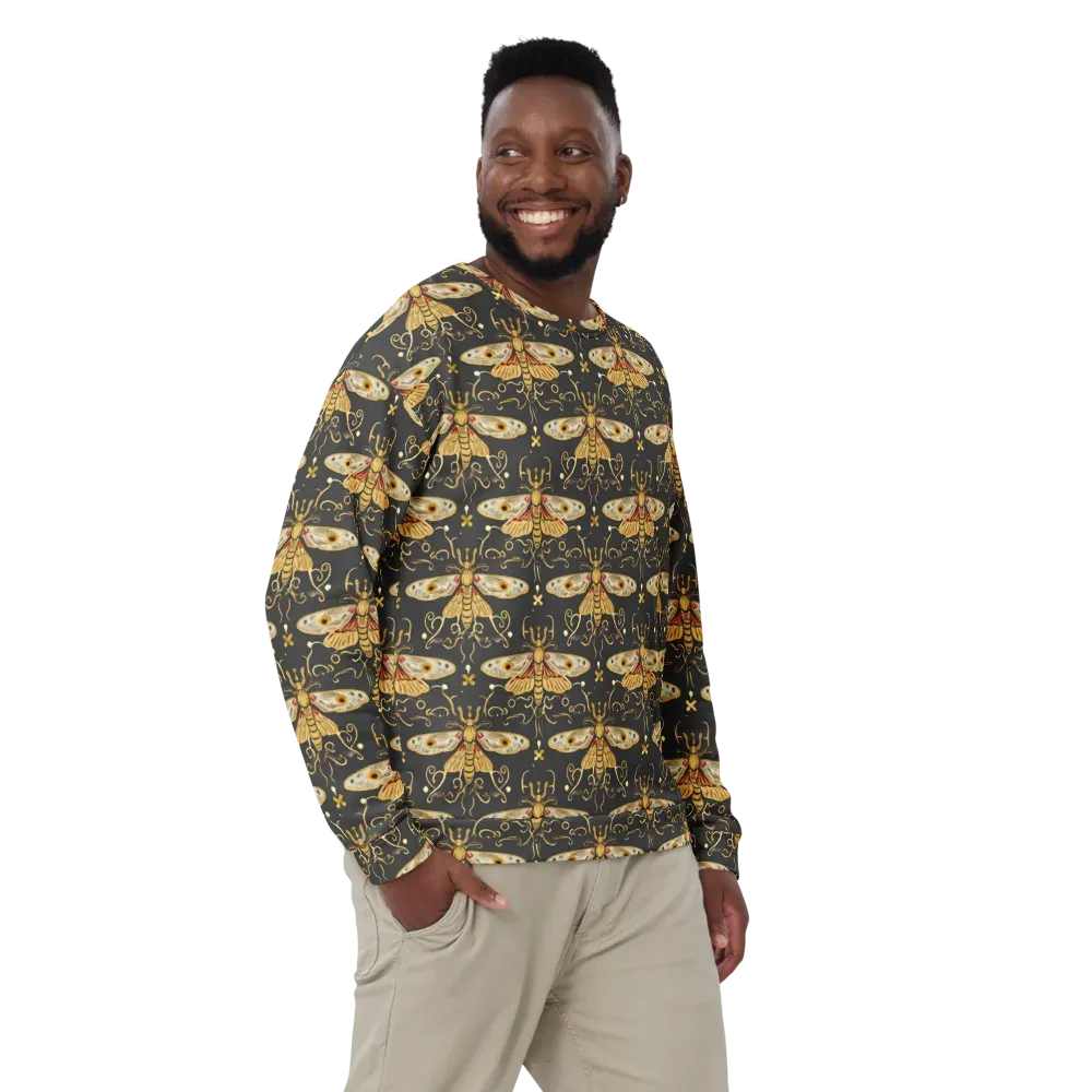 Nocturne Moth on Sweatshirt — Front