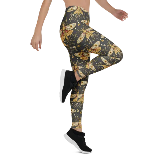 Nocturne Moth on a Leggings