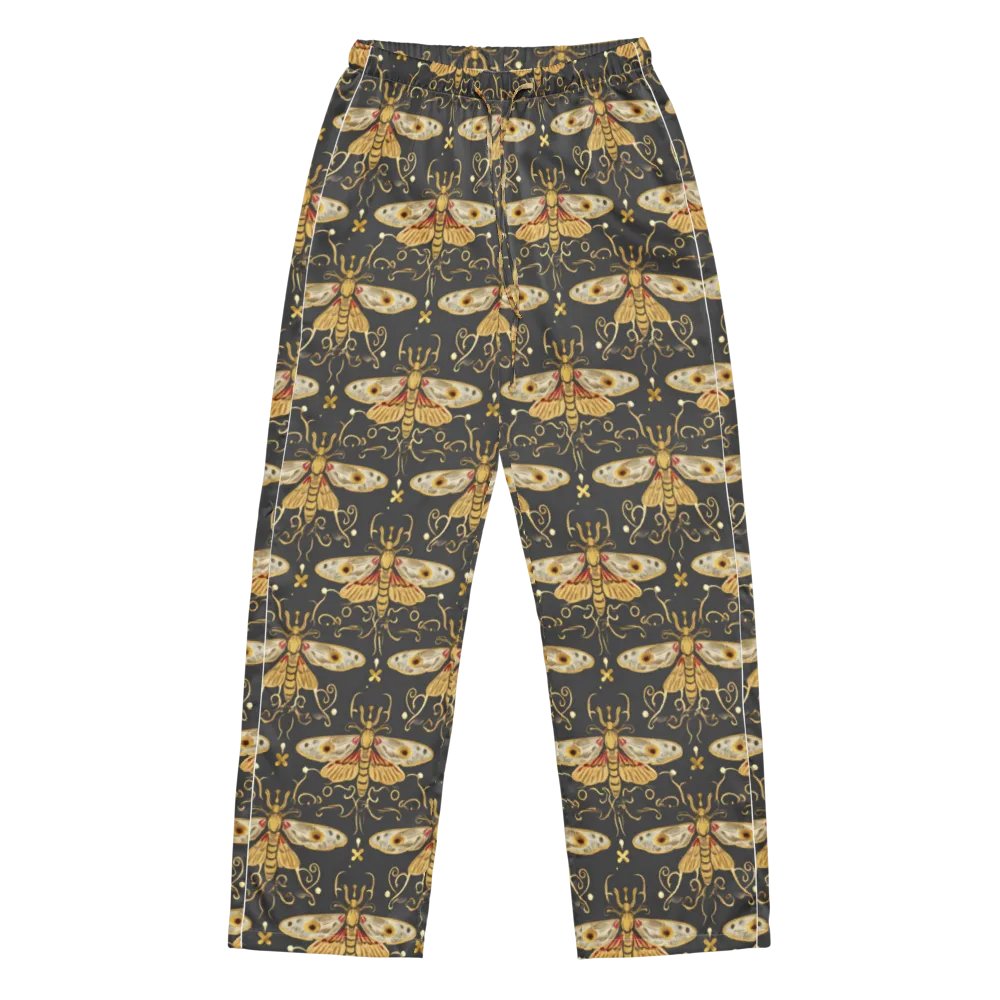 Nocturne Moth on Women's Pajama Pants — Front