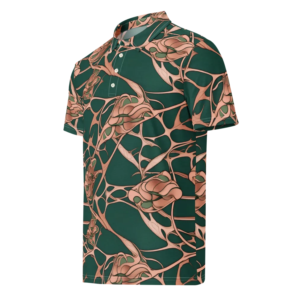Copper Canopy on Men's Slim Fit Polo Shirt — Left Front