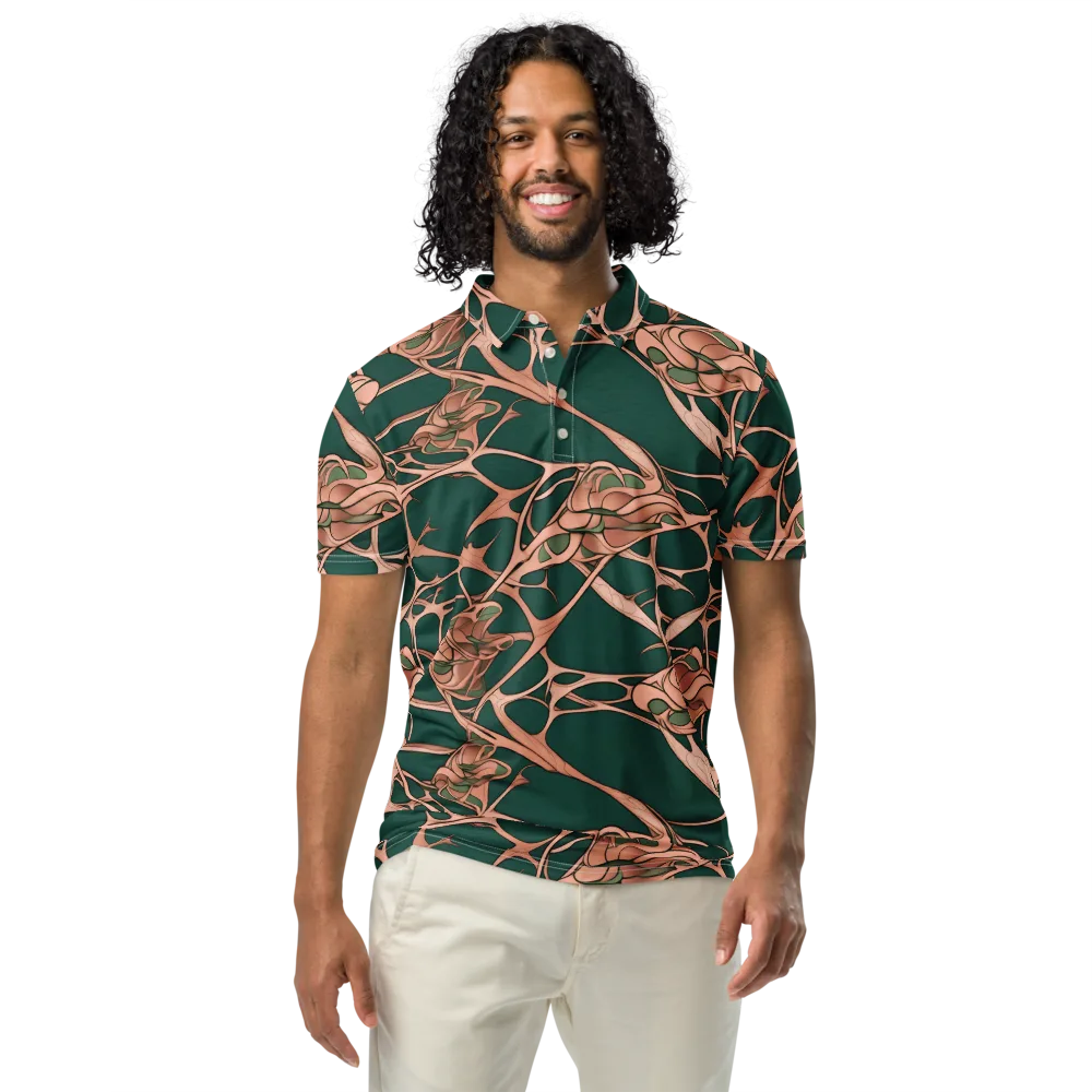 Copper Canopy on Men's Slim Fit Polo Shirt — Front