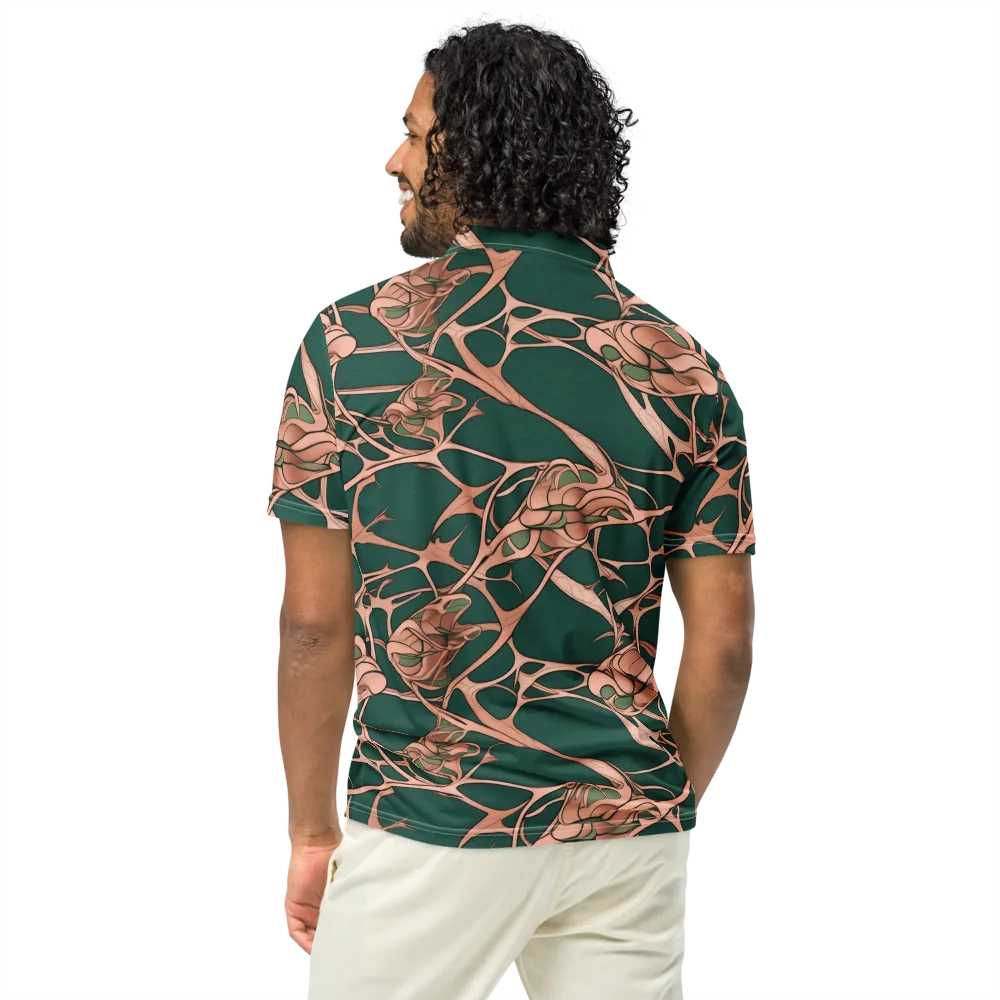 Copper Canopy on Men's Slim Fit Polo Shirt — Back