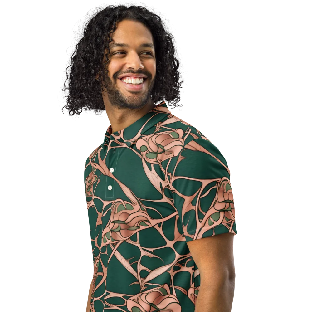 Copper Canopy on Men's Slim Fit Polo Shirt — Left Front