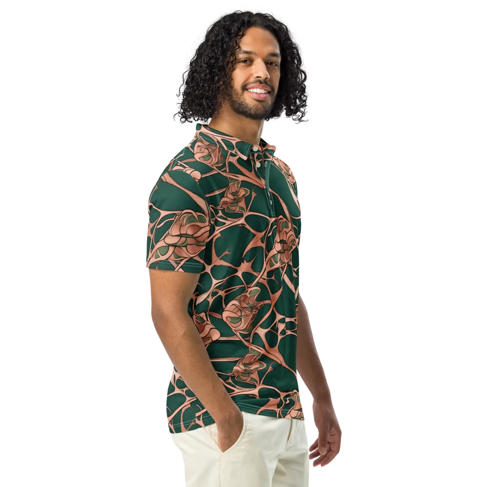 Copper Canopy on Men's Slim Fit Polo Shirt — Right Front