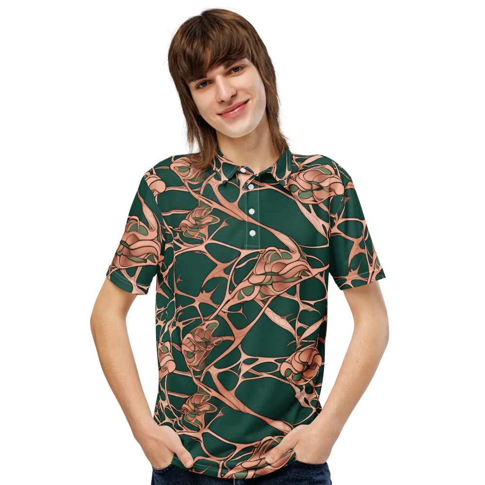 Copper Canopy on Men's Slim Fit Polo Shirt — Front