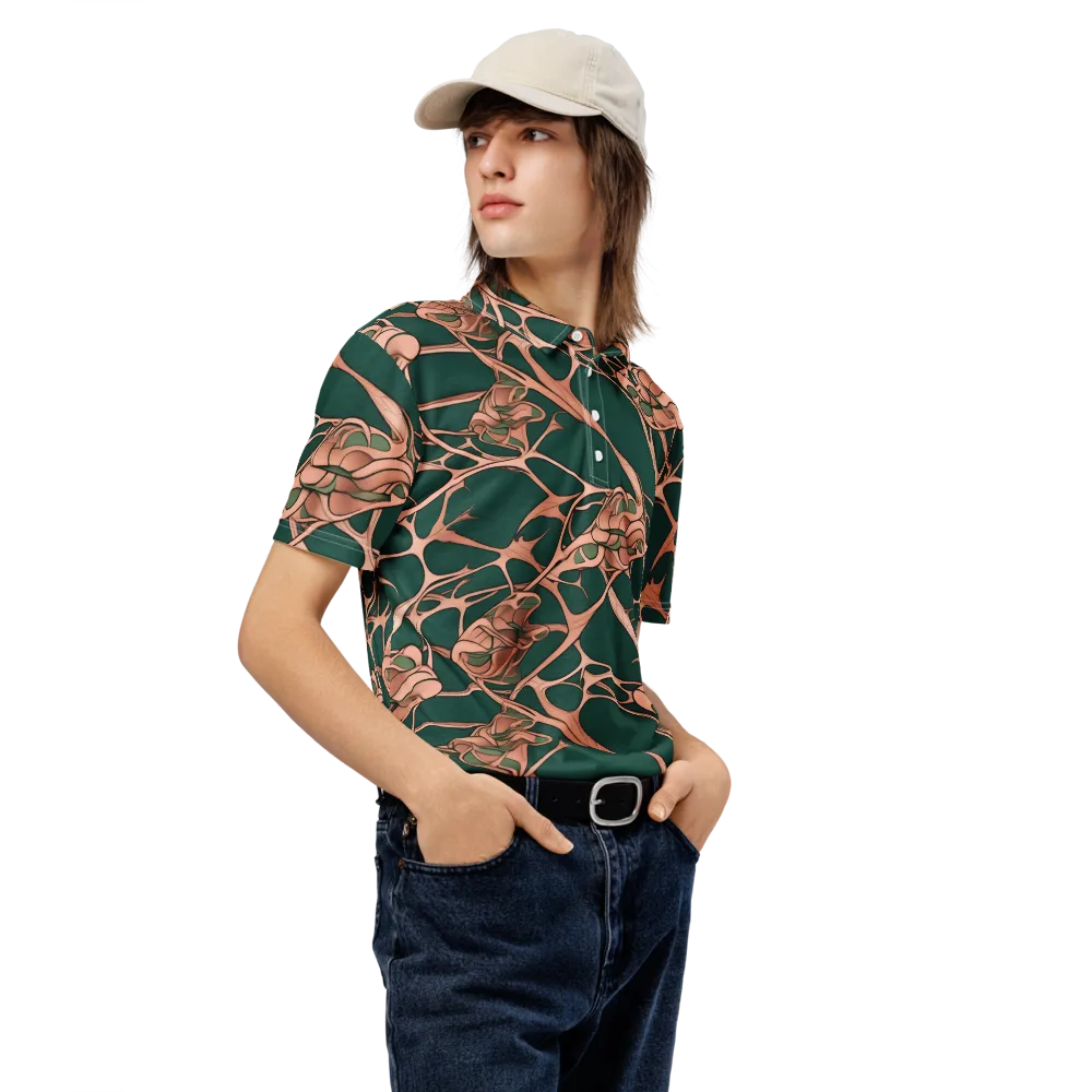 Copper Canopy on Men's Slim Fit Polo Shirt — Right Front