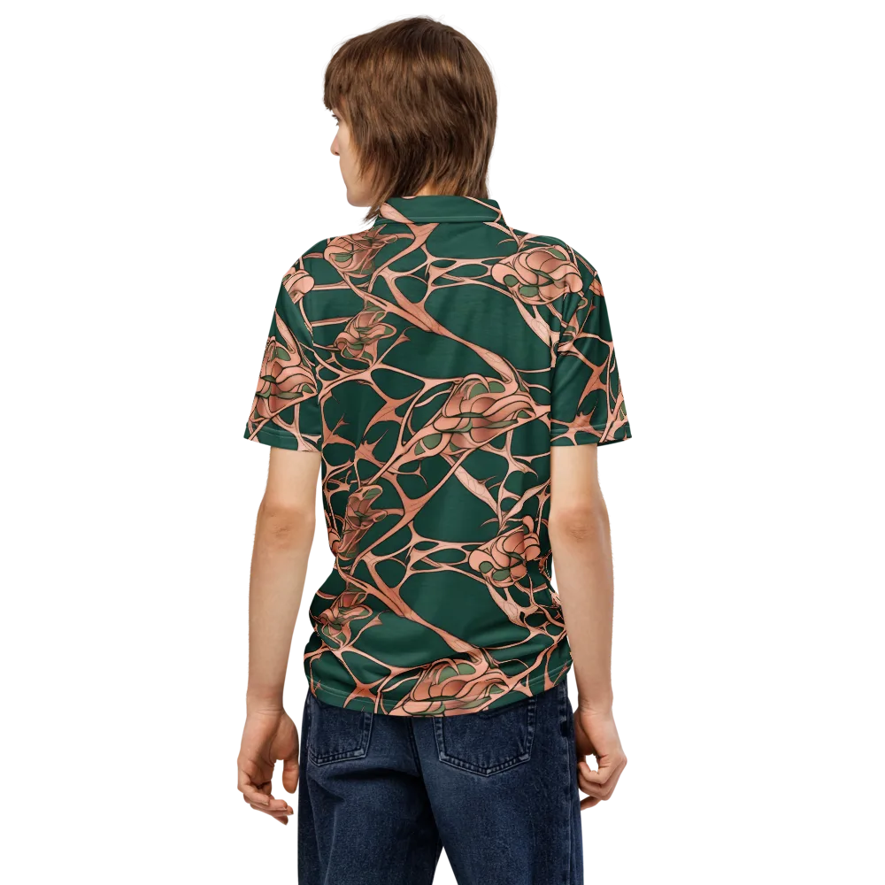 Copper Canopy on Men's Slim Fit Polo Shirt — Back