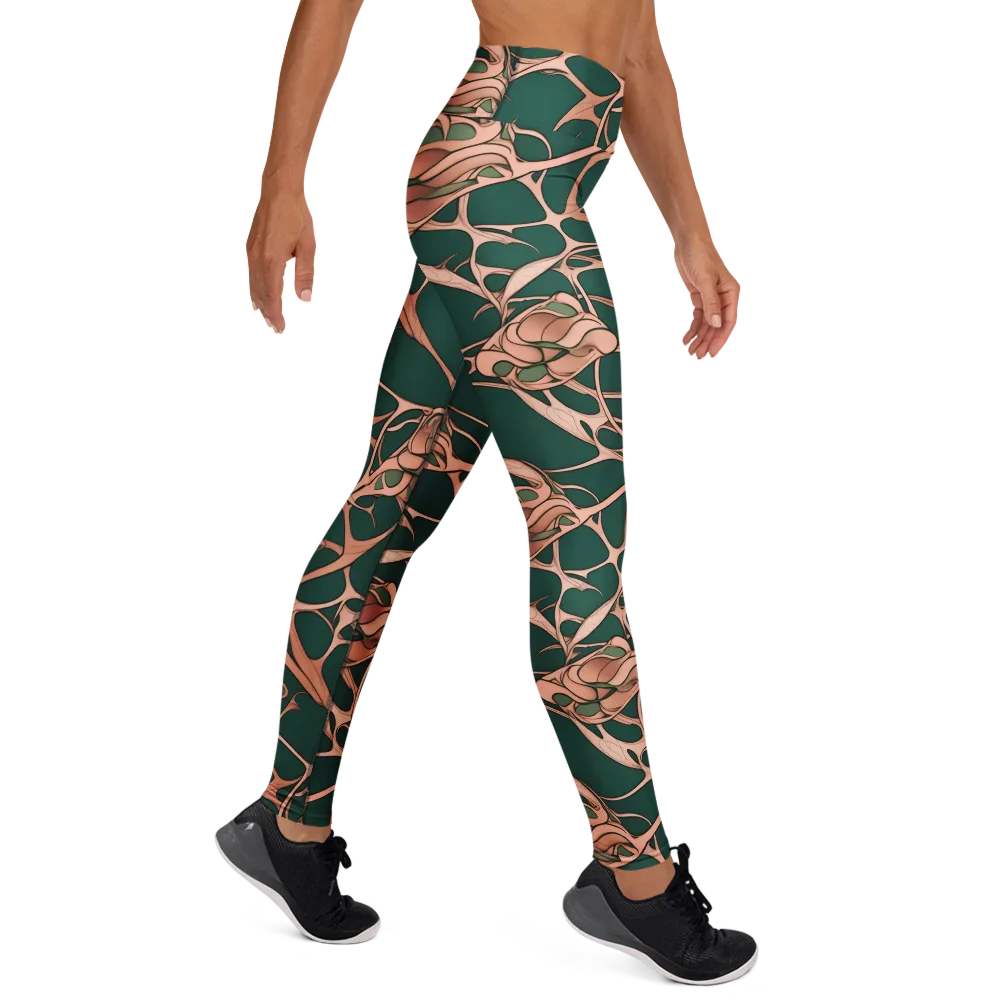 Copper Canopy on Yoga Leggings — Right