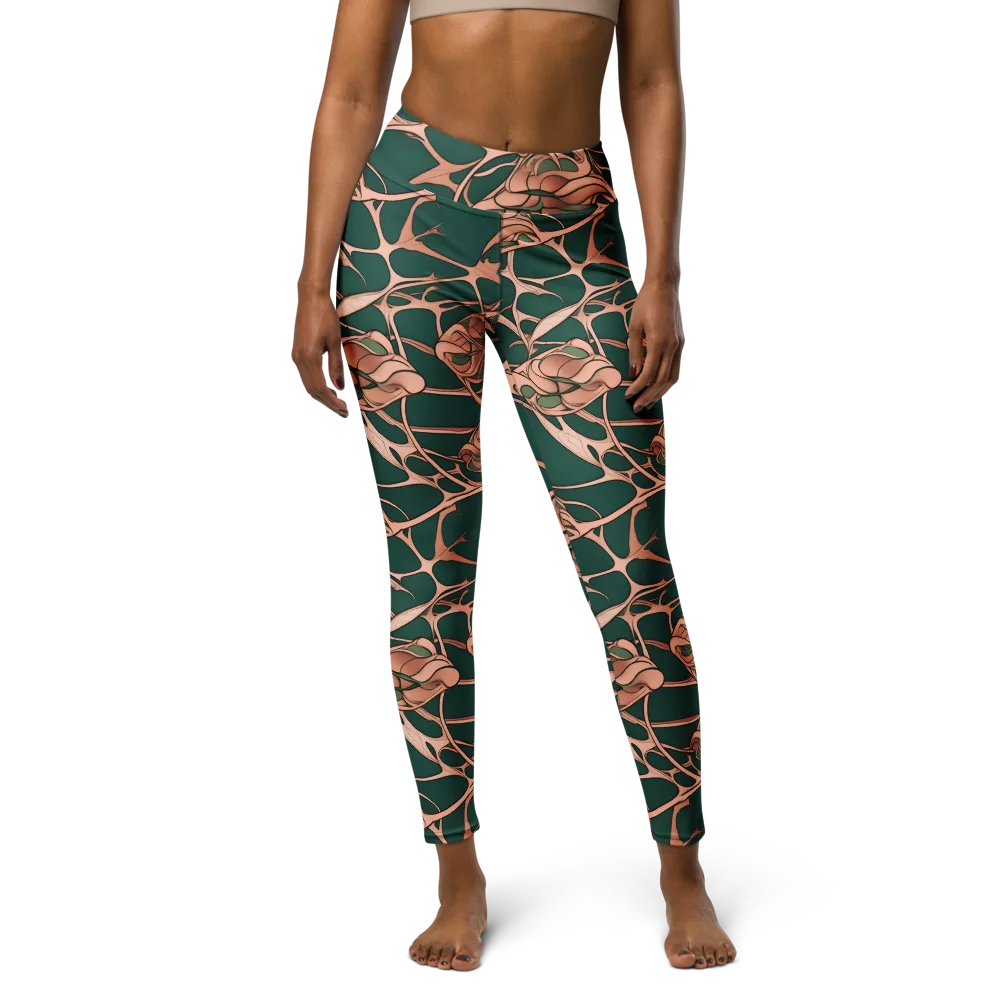 Copper Canopy on Yoga Leggings — Front
