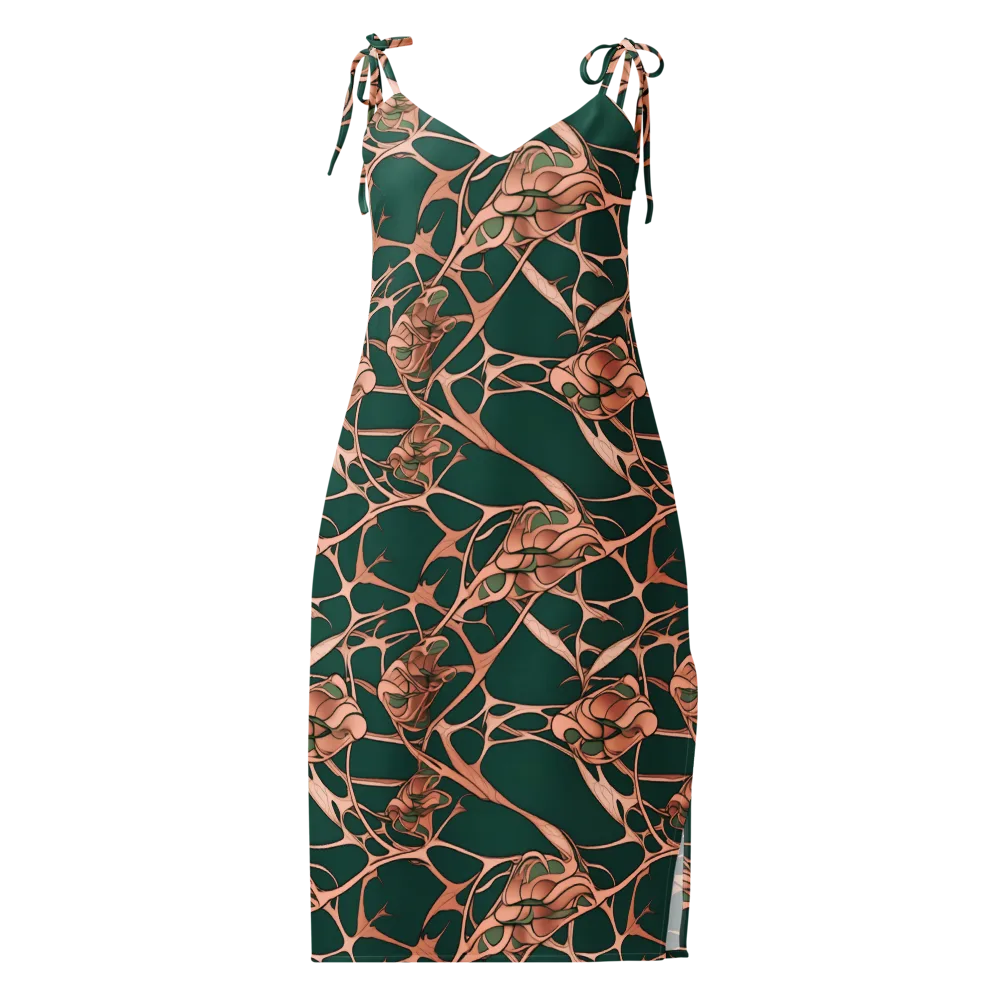 Copper Canopy on Slip Dress — Front