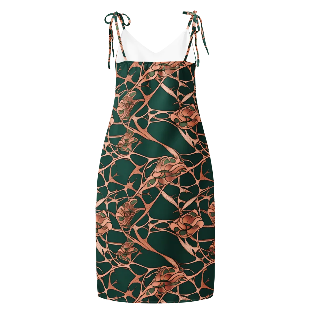 Copper Canopy on Slip Dress — Back