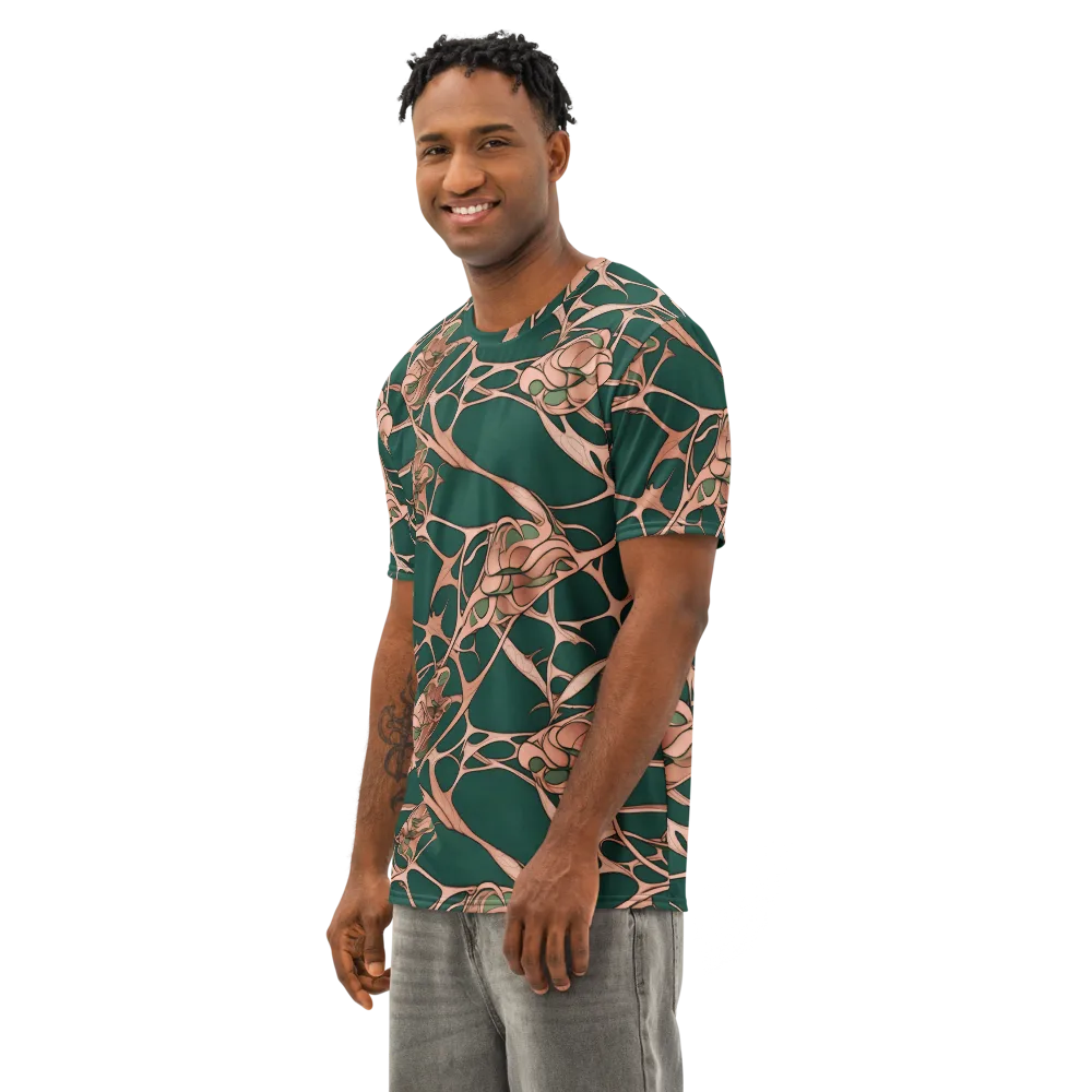 Copper Canopy on Men's Cotton Crew Neck T-Shirt — Left Front