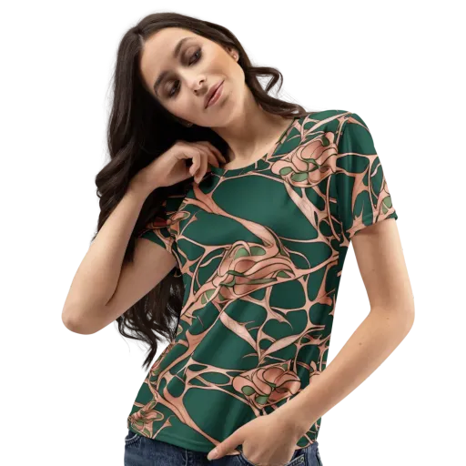 Copper Canopy on a Women's Crew Neck T-Shirt