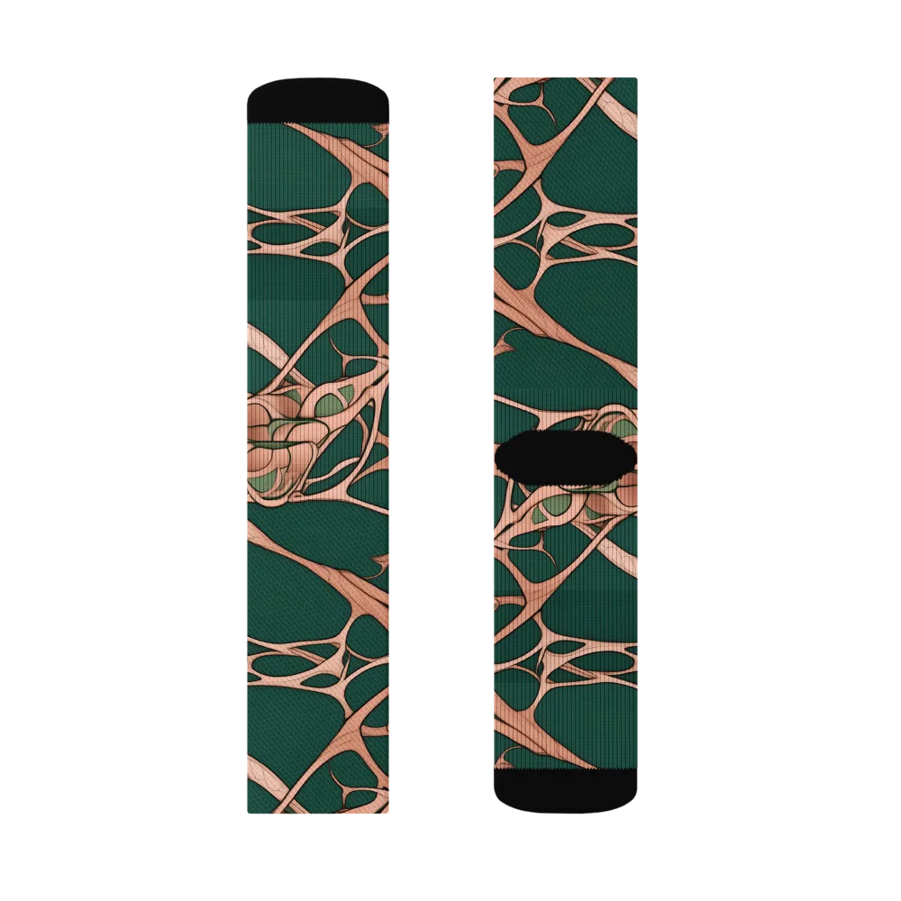 Copper Canopy on Socks — Right Sock