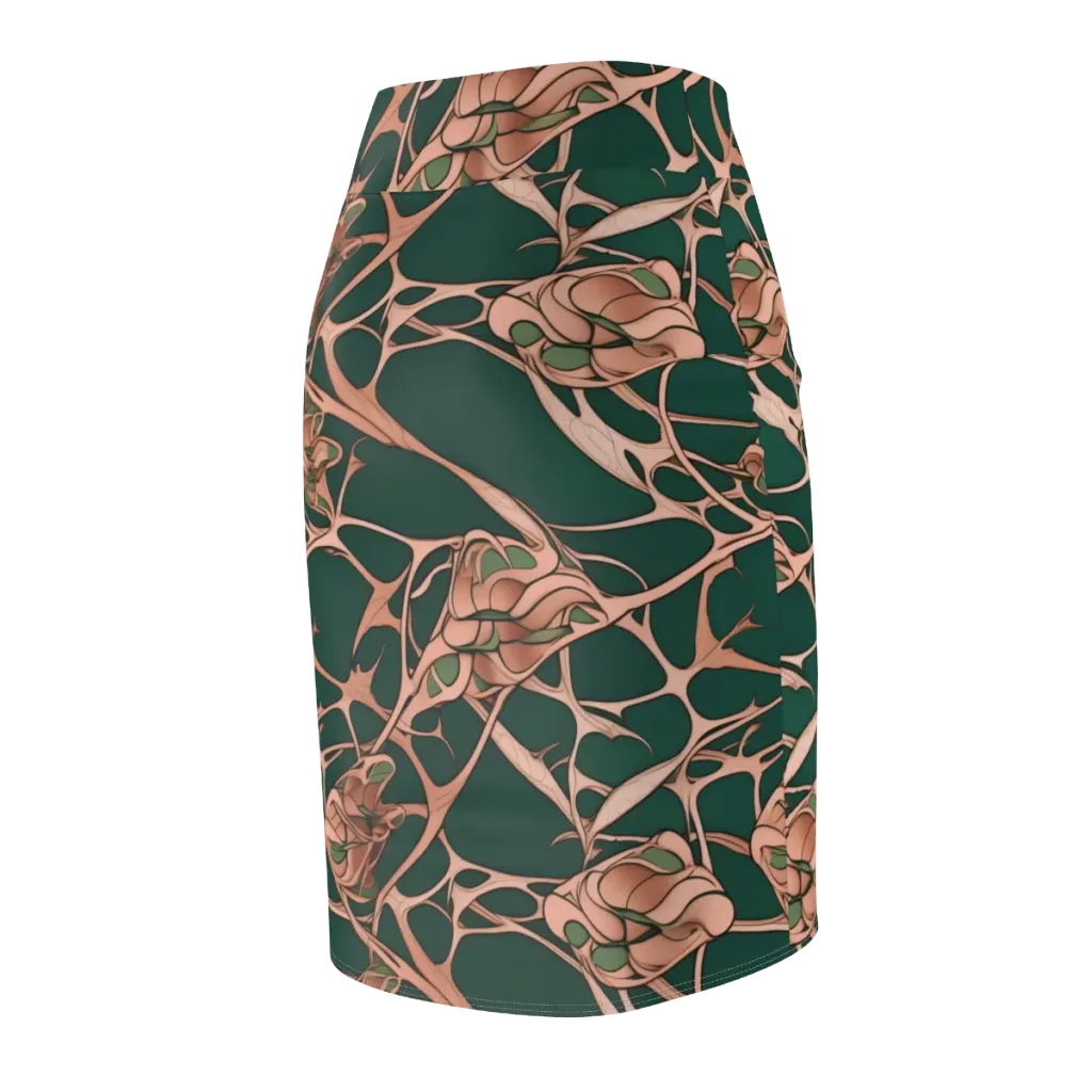 Copper Canopy on Pencil Skirt — Back Side