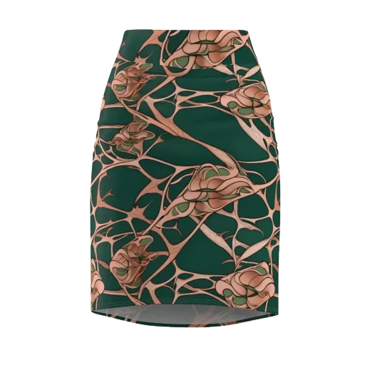 Copper Canopy on a Pencil Skirt