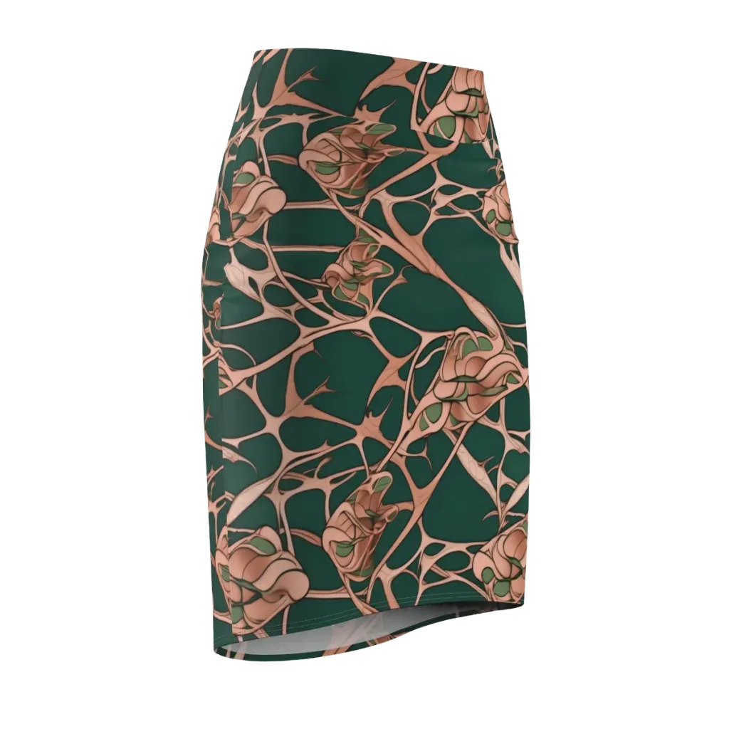 Copper Canopy on Pencil Skirt — Front Side