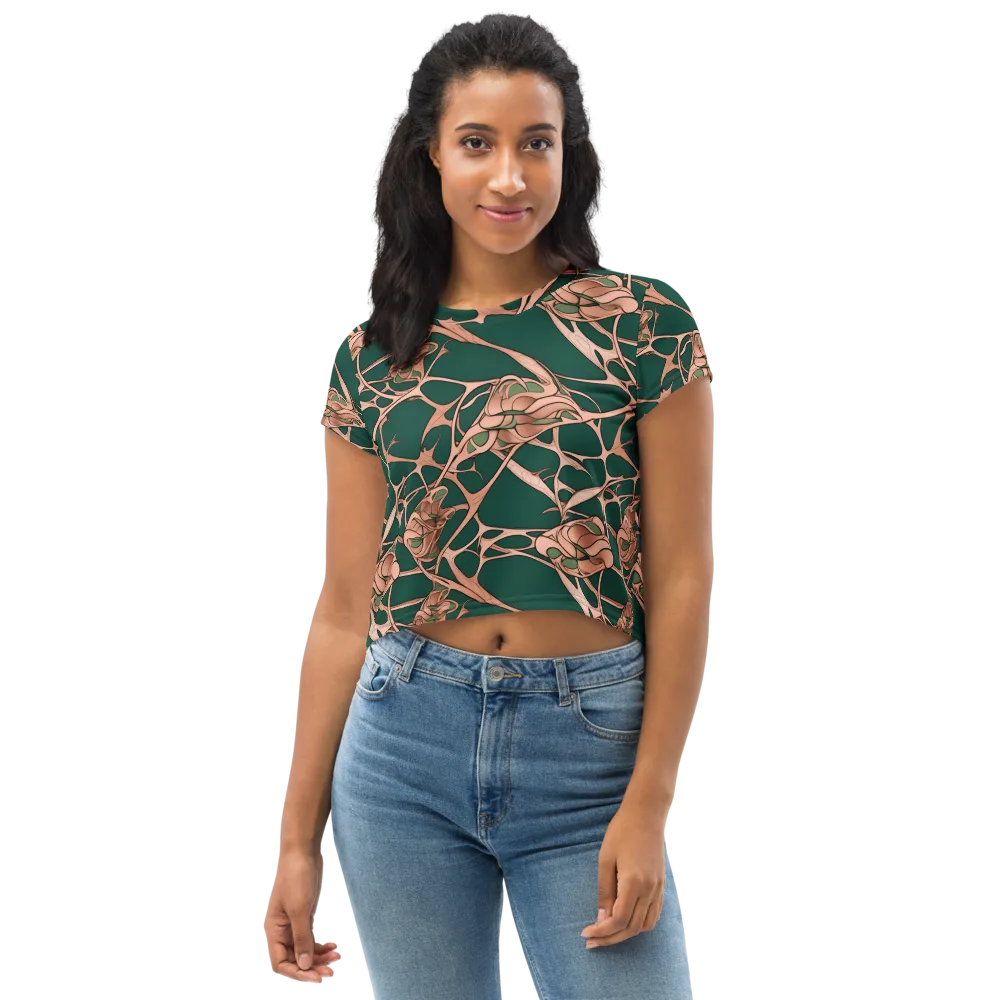 Copper Canopy on Crop Tee — Front