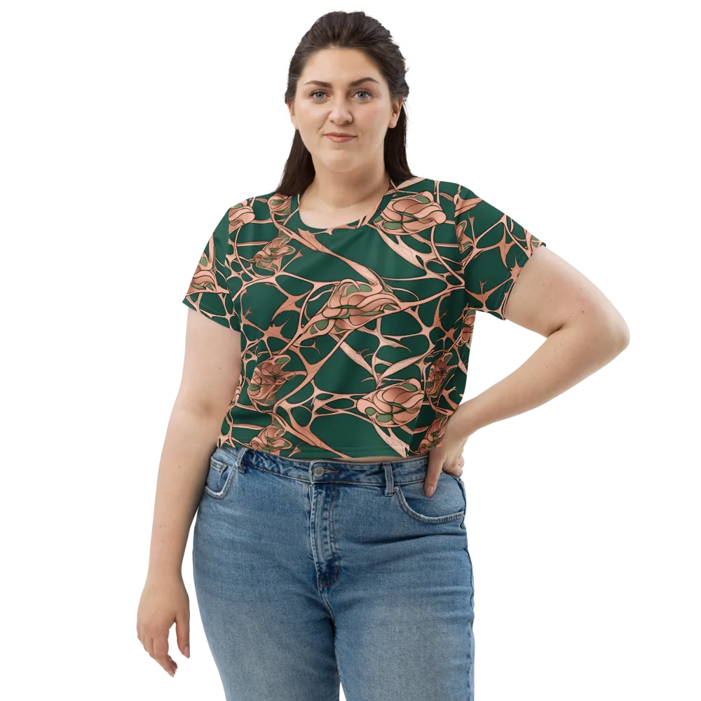 Copper Canopy on Crop Tee — Front