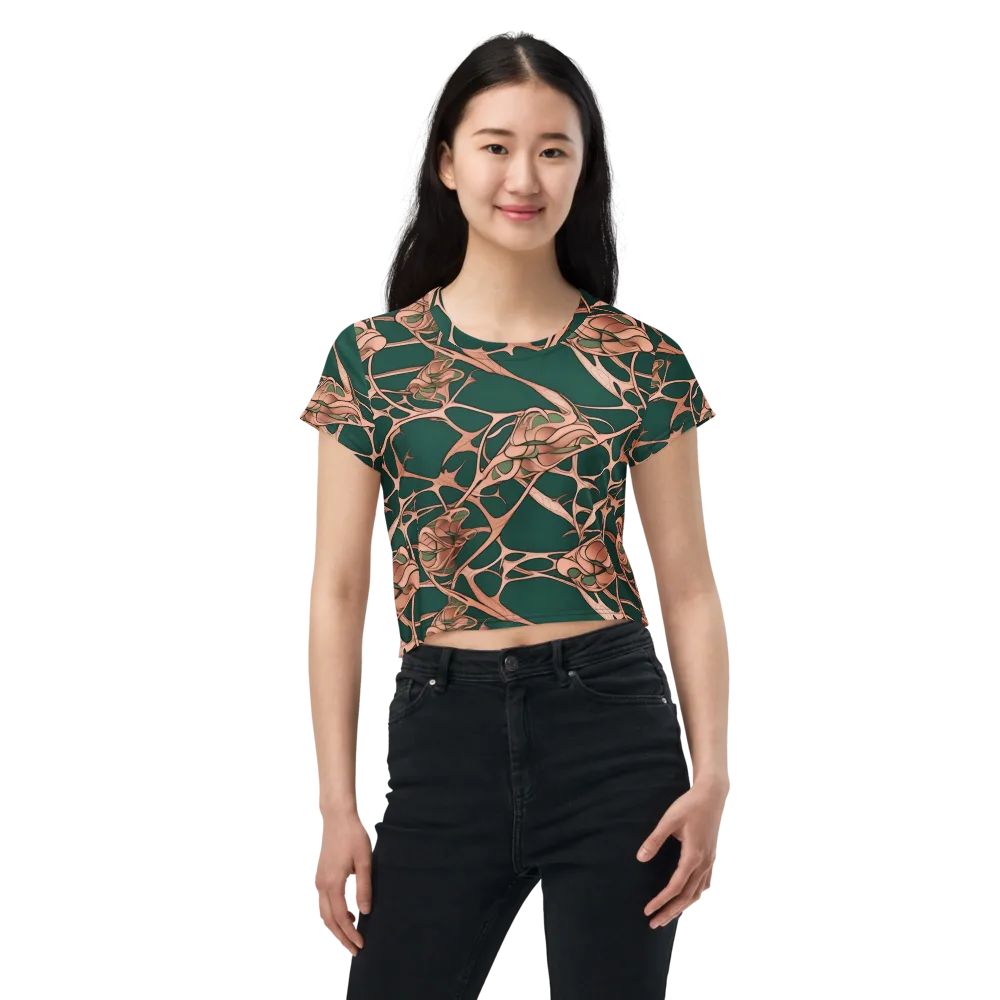 Copper Canopy on Crop Tee — Front