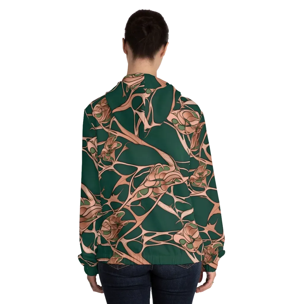 Copper Canopy on Women's Full-Zip Hoodie — Back On Person