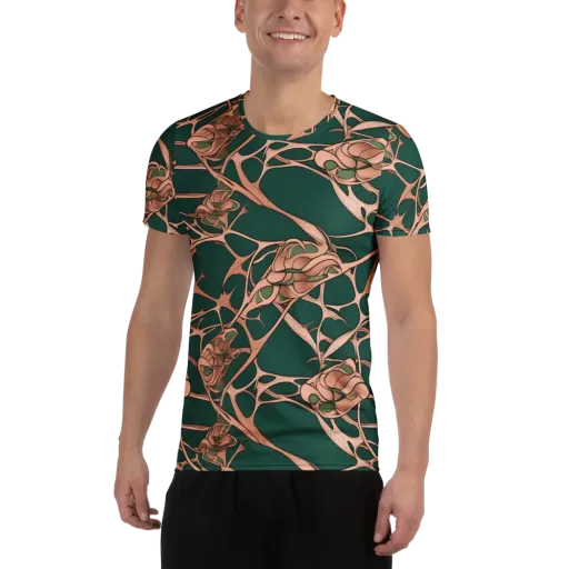 Copper Canopy on a Men's Athletic T-Shirt