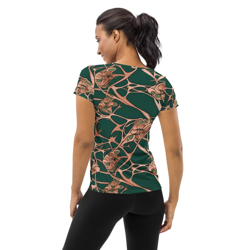 Copper Canopy on Women's Athletic T-Shirt — Back