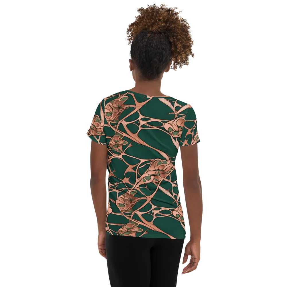 Copper Canopy on Women's Athletic T-Shirt — Back