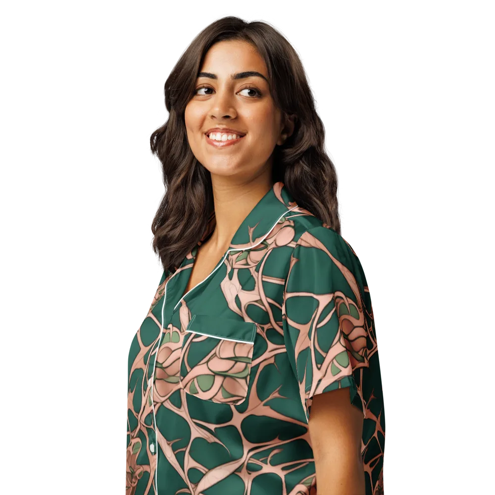 Copper Canopy on Women's Short Sleeve Pajama Top — Left Front