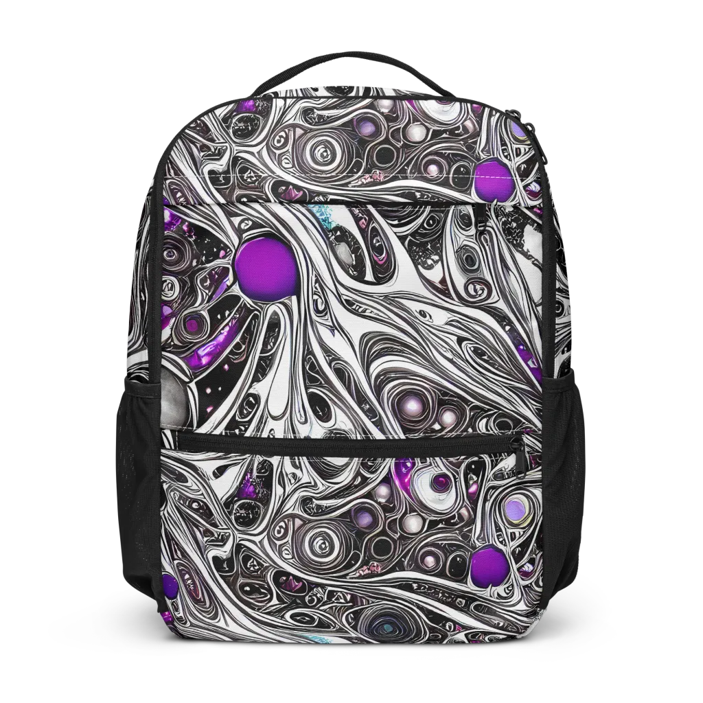 Neo-Noir Waves on Utility Backpack — Front