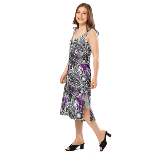 Neo-Noir Waves on a Slip Dress