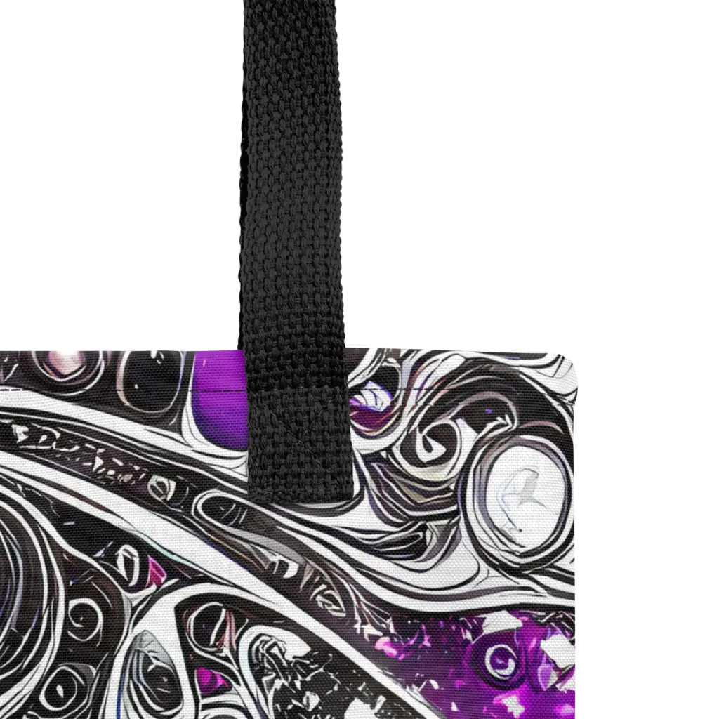 Neo-Noir Waves on Tote Bag — Product details