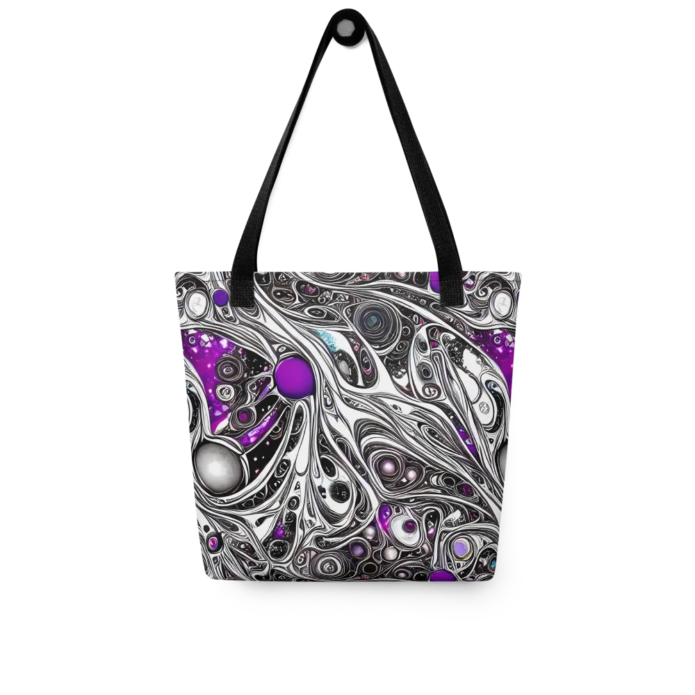 Neo-Noir Waves on Tote Bag — Front