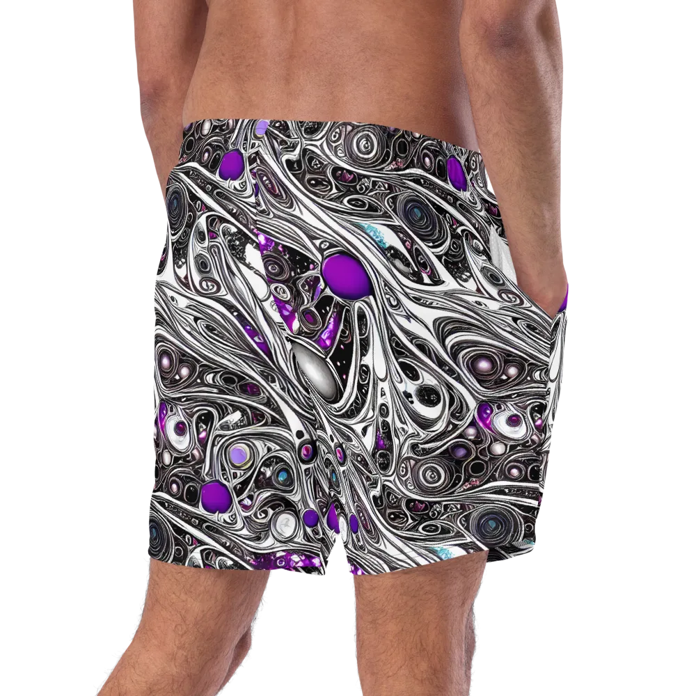 Neo-Noir Waves on Swim Trunks — Right Back
