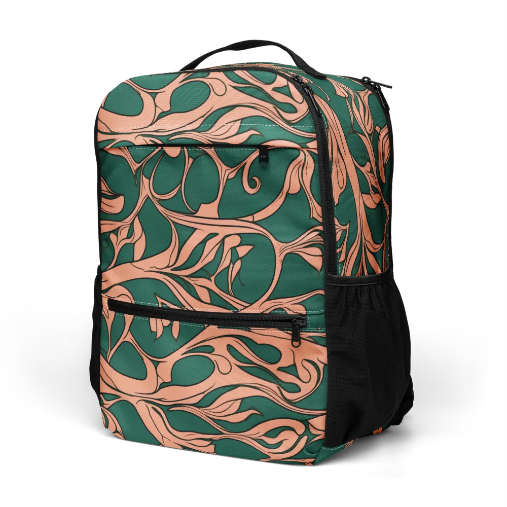 Moss And Apricot on Utility Backpack — Left Front