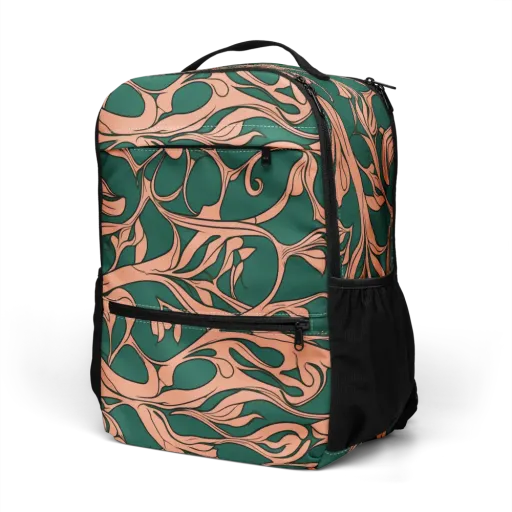Moss And Apricot on a Utility Backpack