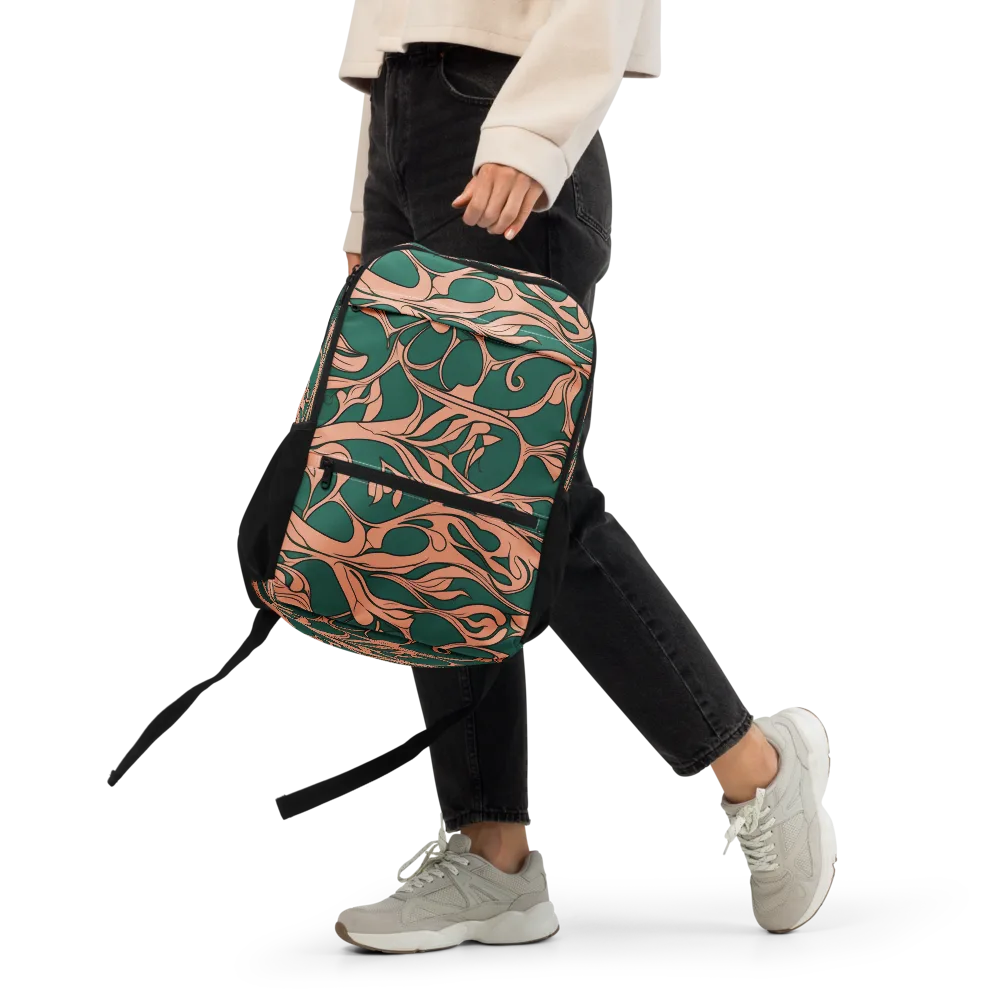 Moss And Apricot on Utility Backpack — Front