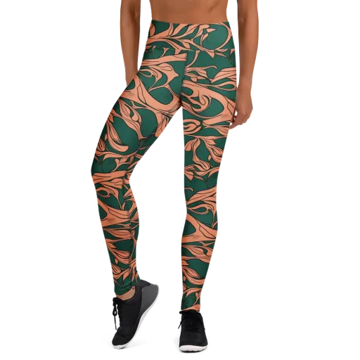 Moss And Apricot on a Yoga Leggings