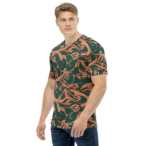 Moss And Apricot on a Men's Crew Neck T-Shirt