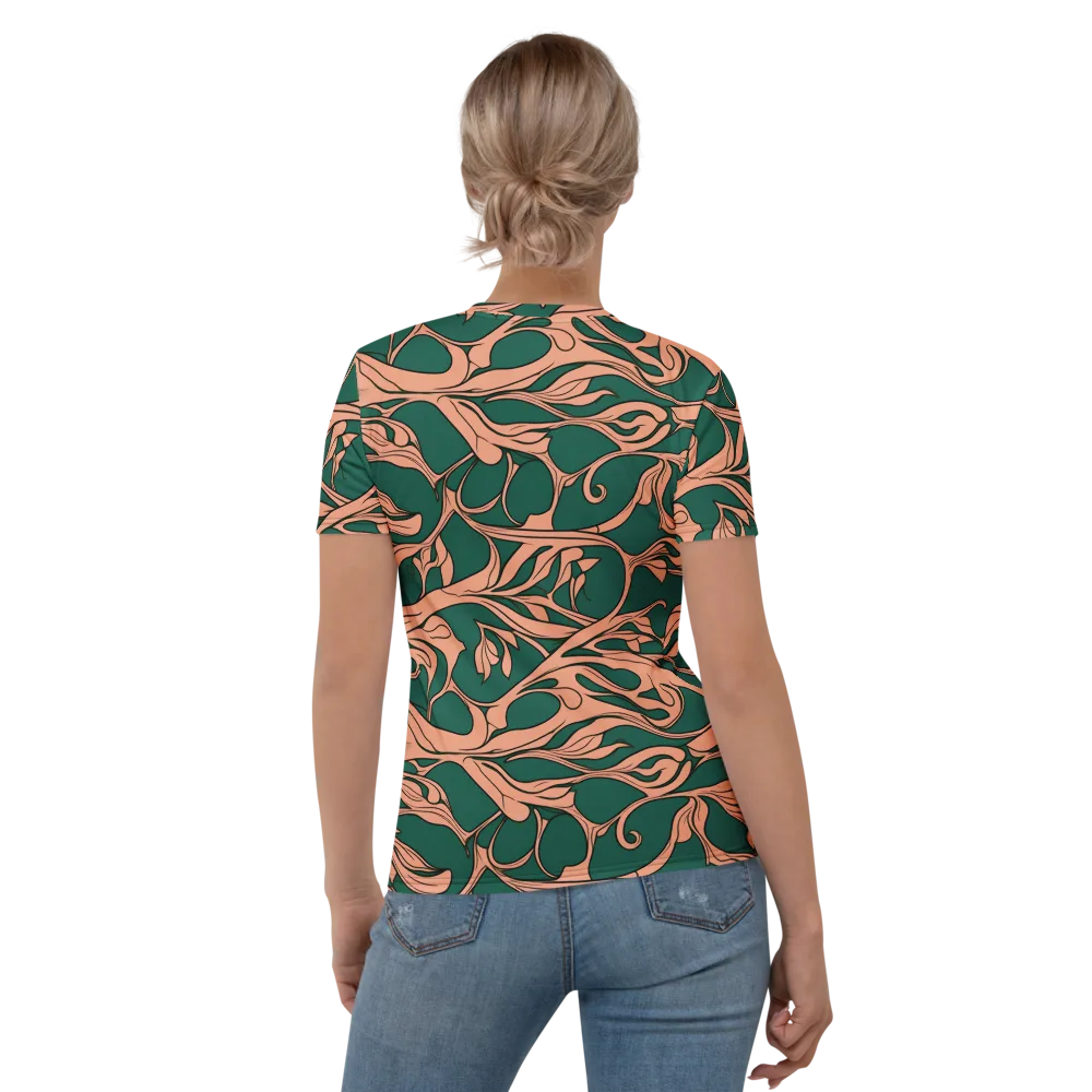 Moss And Apricot on Women's Crew Neck T-Shirt — Back